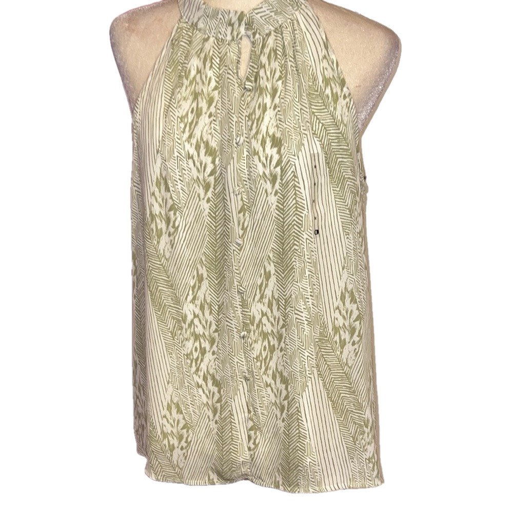 NWT Buckle Green Patterned Women's Top  M
